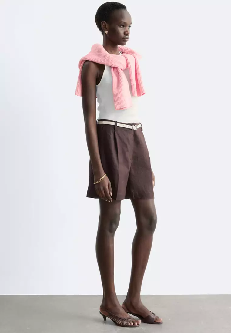 Tailored Linen Shorts