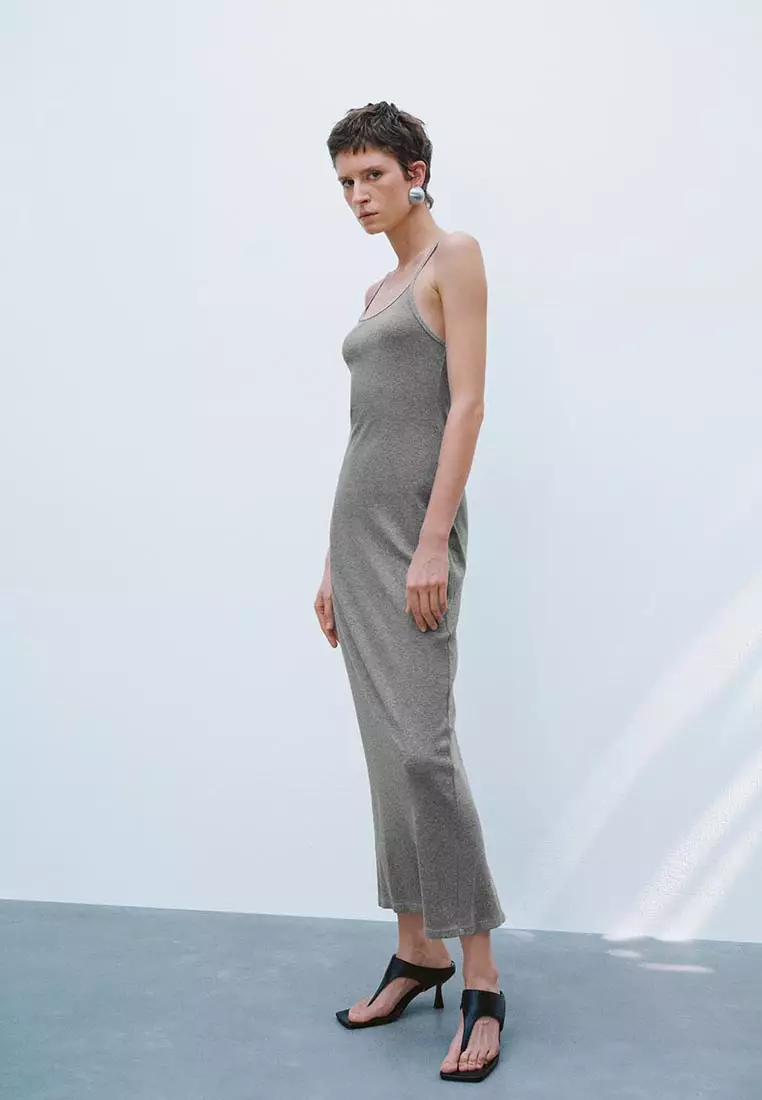 tight grey dress Cotton Bodycon High-end oct25-trade-driver
