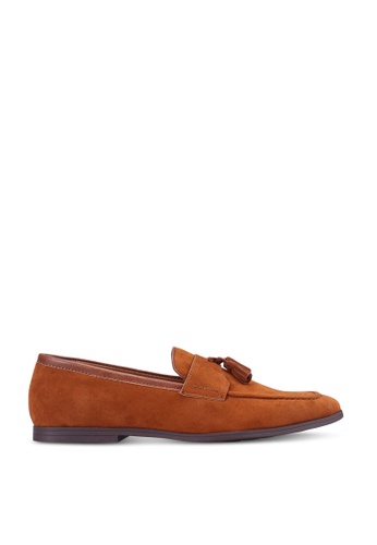 Buy Burton Menswear London Tan Suede Tassel Loafers Online Zalora Singapore