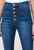 Trendyol blue Button Front High Waist Flare Jeans 4DF83AA020BEFBGS_3