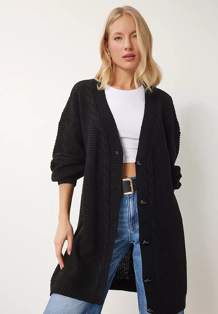 Oversized Longline Knit Cardigan
