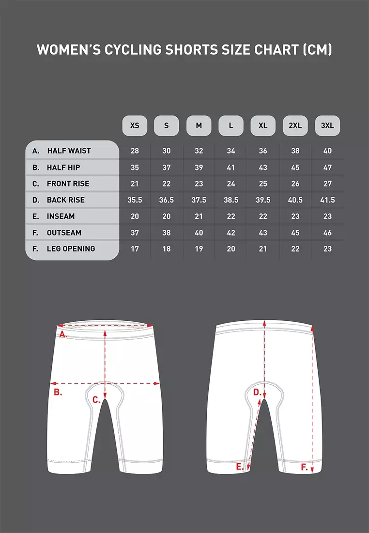 Size 20 cycling shorts hotsell