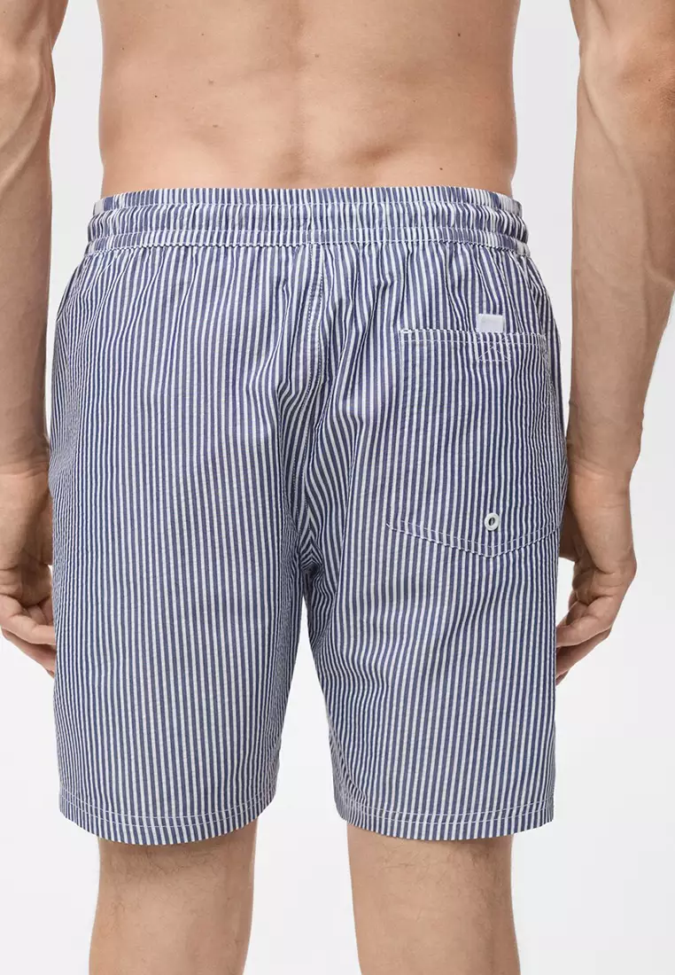 Seersucker Swimming Trunks