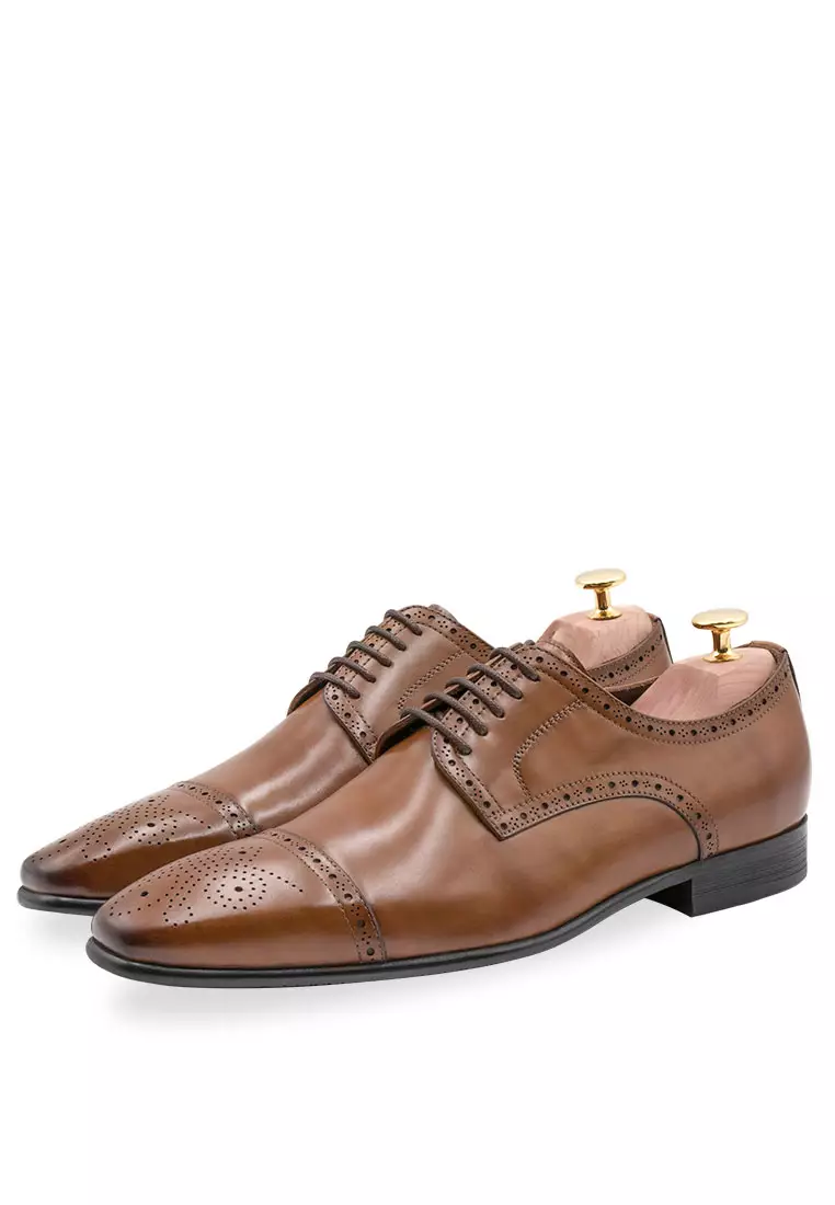 Olivos 獎章栗色德比鞋