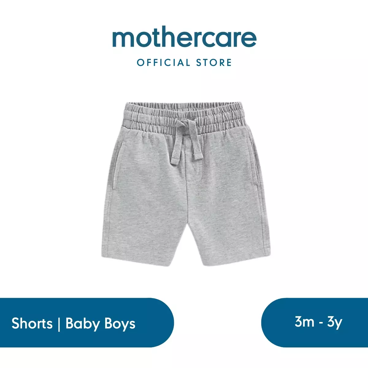 Mothercare Grey Jersey Shorts - Celana Bayi Laki-laki (Abu-abu)