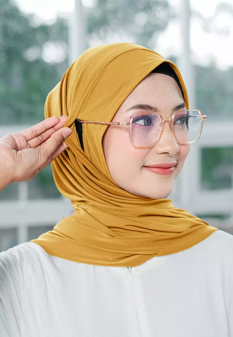 HIJAB INSTAN ZENYA - MUSTARD