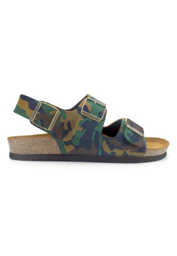 SoleSimple multi Milan - Camouflage Leather Sandals & Flip Flops 7F69ASH3FA8F02GS_1