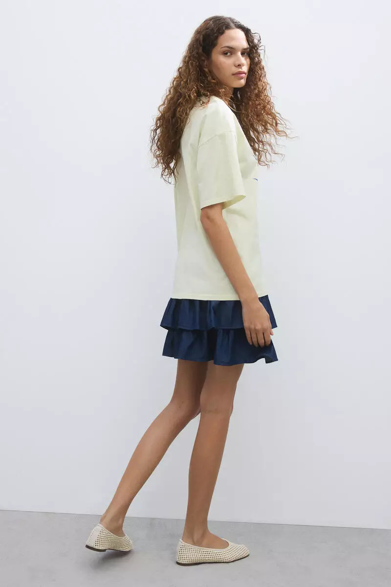 Oversized print-motif T-shirt