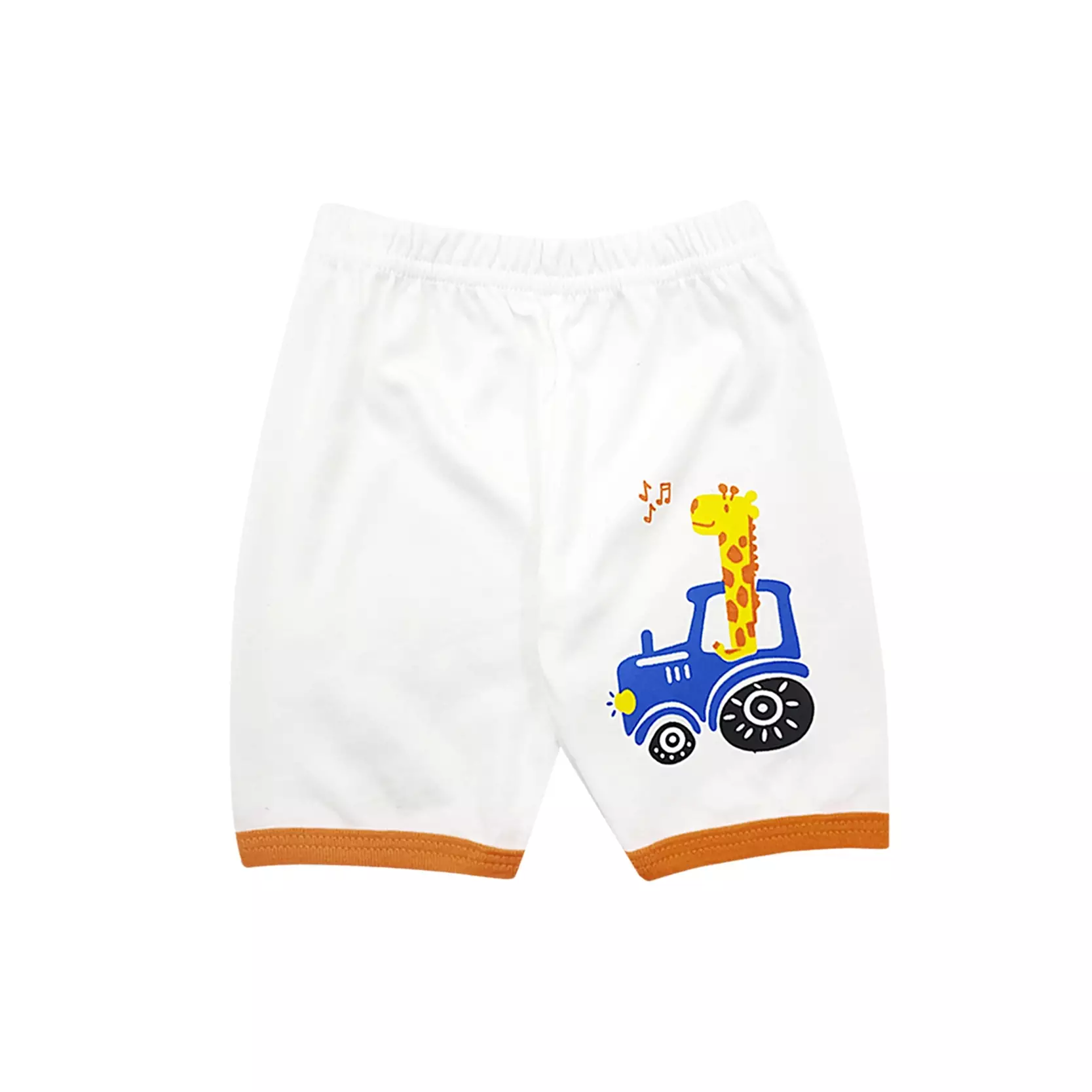 Wakakids Baju Singlet Bayi Anak Laki Laki Motif Giraffe Setelan Celana Kaos Usia 0 Bulan Hingga 6 Bulan 4054 Orange