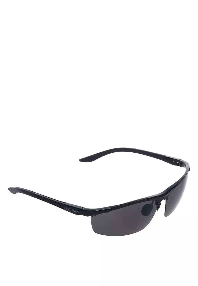 Adkins Kacamata Kasual Pria UV Protection Polarized Lens Frame Material Aluminium ORIGINAL - Black