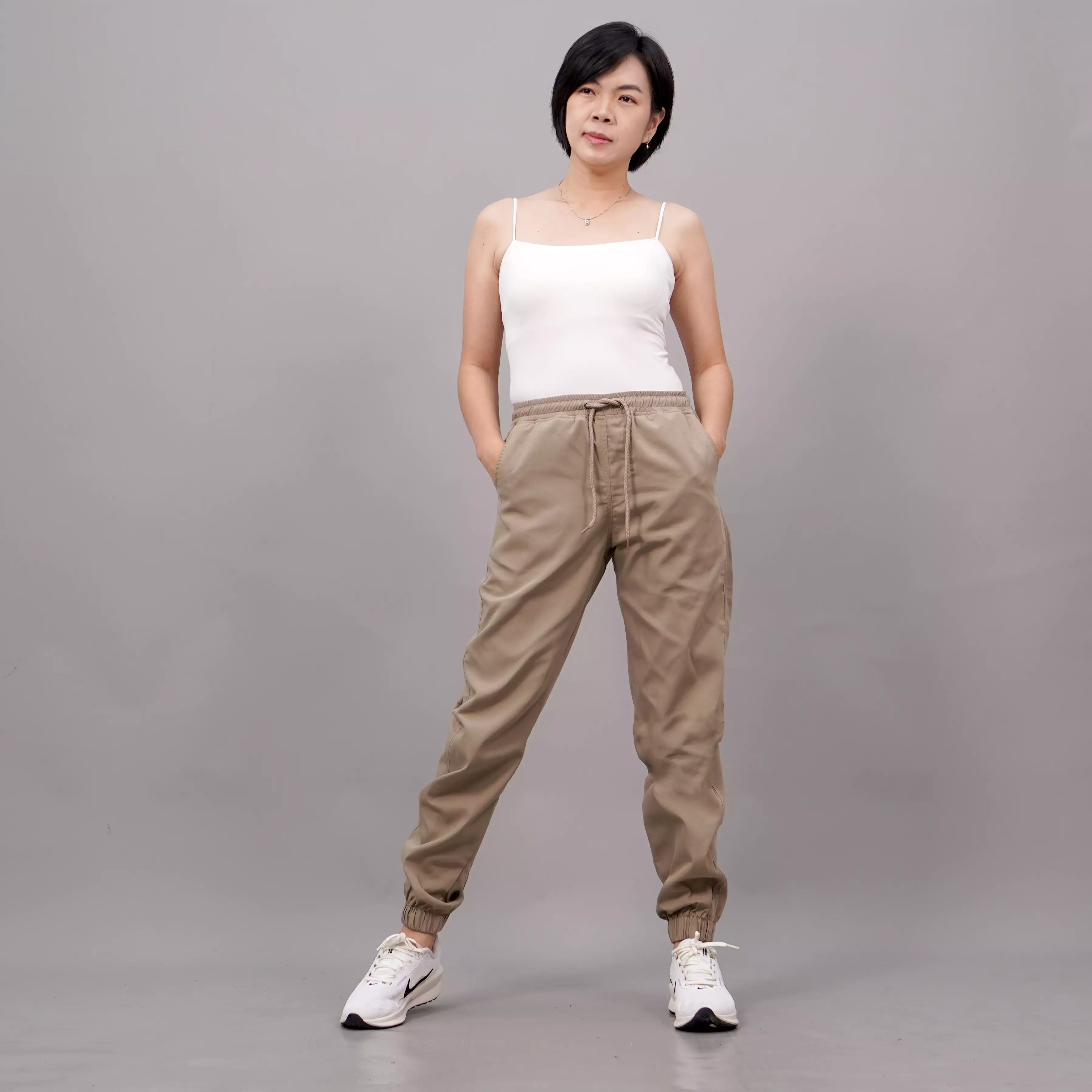  DIAN Jogger Pants Celana Jogger Wanita Celana Joger - BEIGE