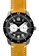 EGLANTINE black and brown and silver EGLANTINE® Terrenz Unisex Steel Quartz Watch Black Dial on Light Brown Leather Strap D65D5AC0C61DA2GS_1
