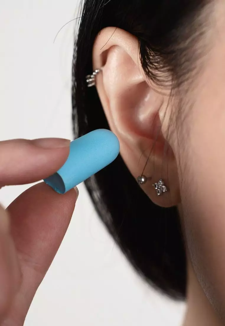Crossing Soft Foam Earplugs 6 Pairs - Blue/Grey