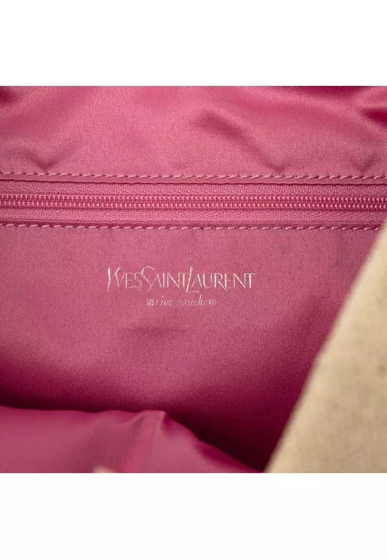Pre-Loved Saint Laurent Canvas Heart Kahala Tote