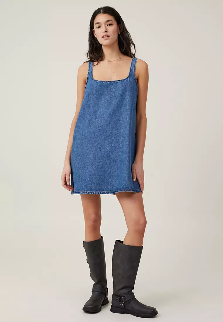 Denim dress hot sale cotton on