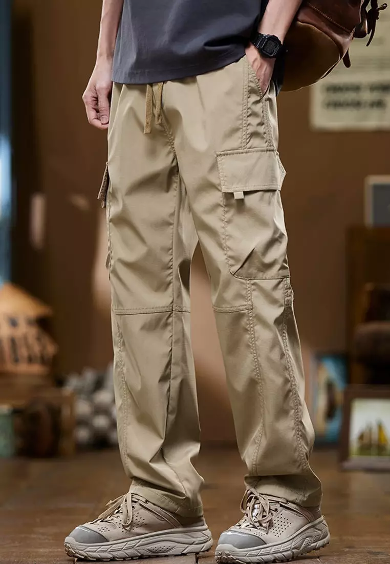 Drawstring Casual Cargo Pants