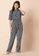 Indya blue Striped Cotton Crop Shirt and Belted Pyjama Set 83856AA2B3B44CGS_4
