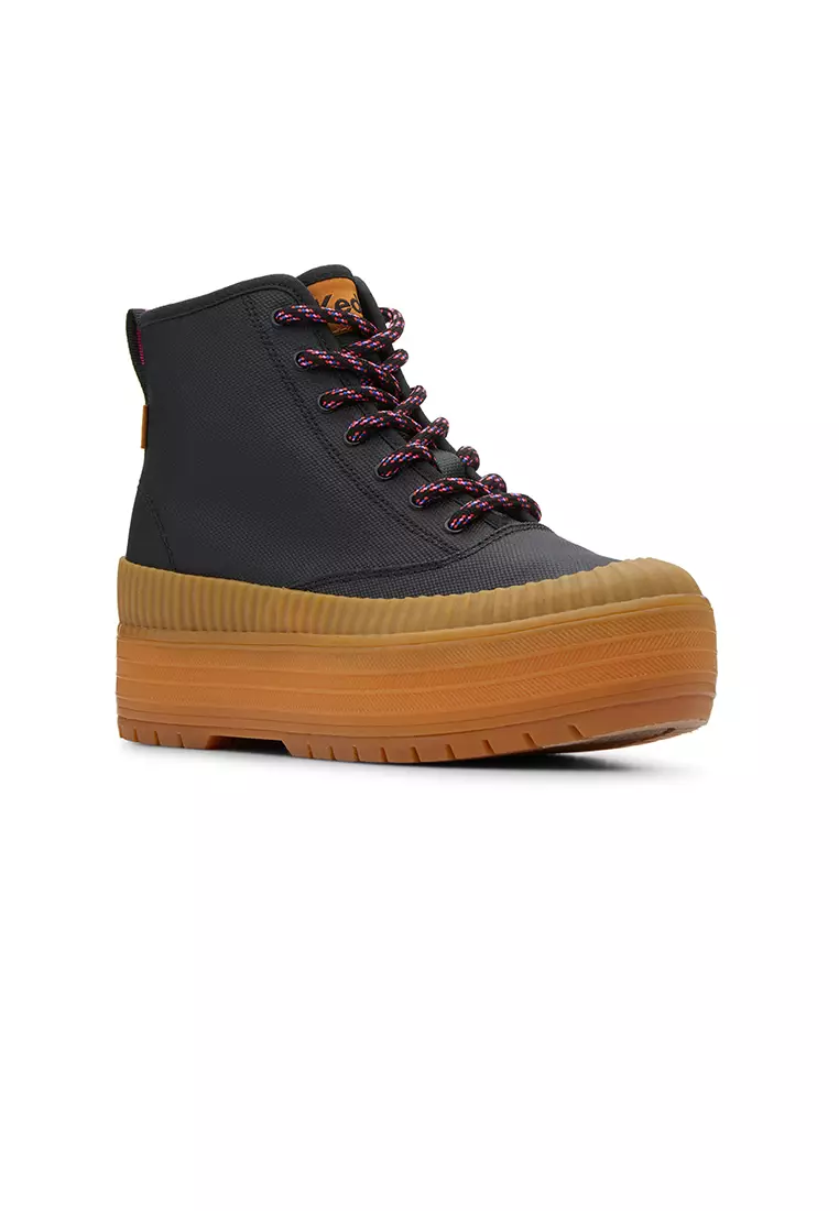Womens' The Platform Mid Lug Weatherized Black/Gum (WF68028)