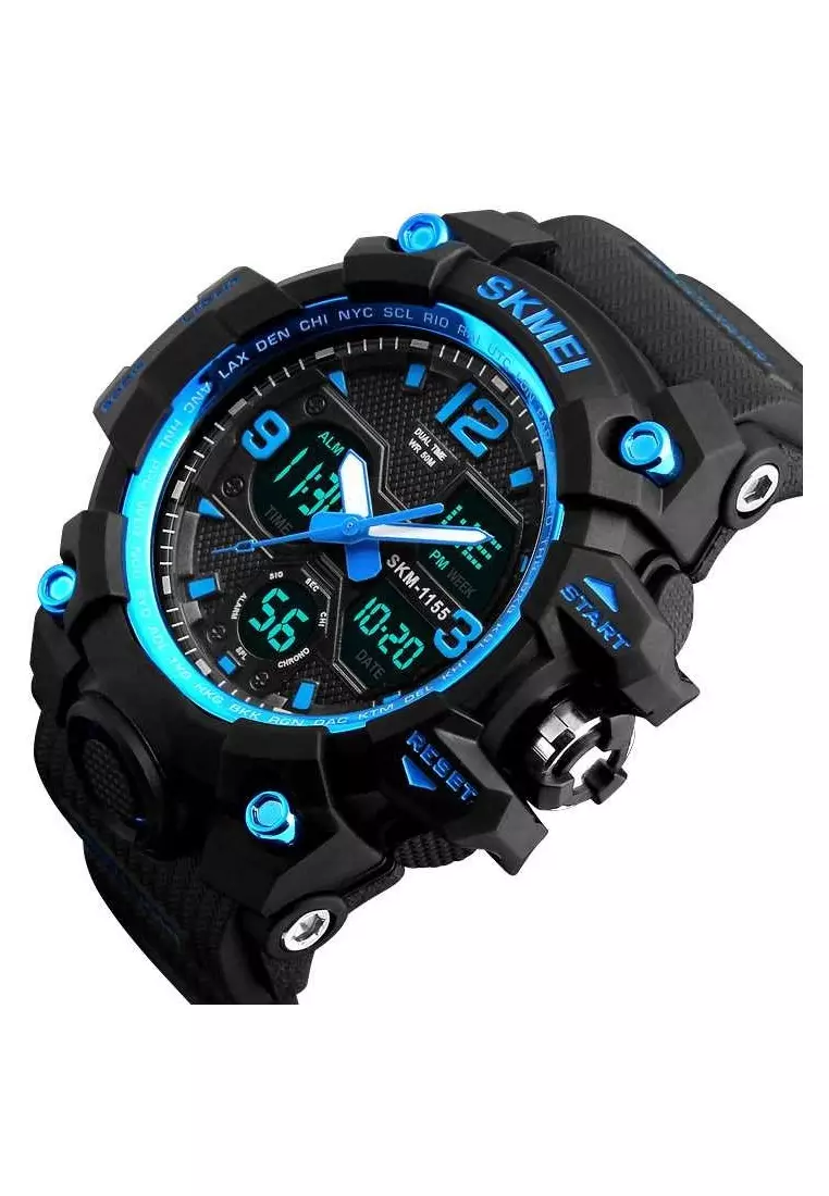 Jam Tangan Casual Analog Digital Pria Many Function Waterproof Strap Tali Material Rubber YY11 ORIGINAL