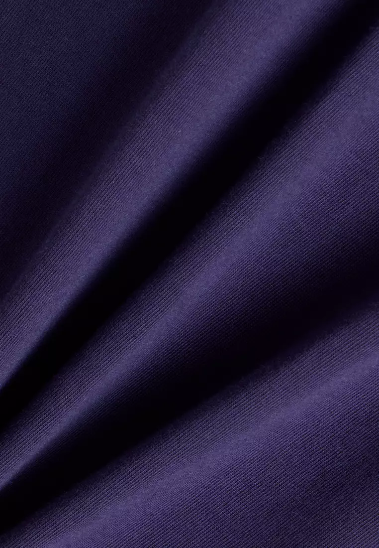 運動珠地布寬鬆商標T恤