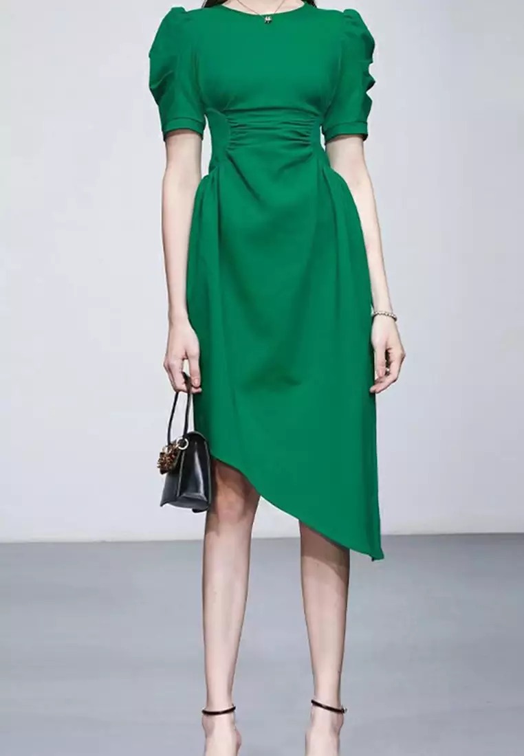 2025 New Summer Chic Irregular Design Dress CA061348GR