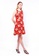 nicole red nicole- Round Neckline Front with Chinese Knot Button Sleeveless Floral Printed Dress ADE40AAED10478GS_4