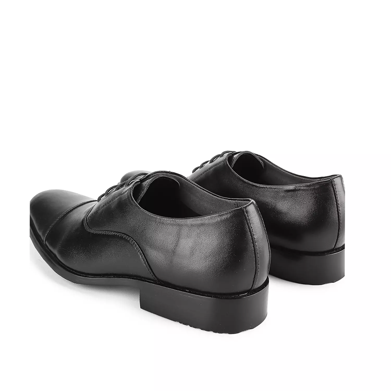 [ NEW] Gavin Sepatu Pantofel pria kantor Tali kulit asli  - Black