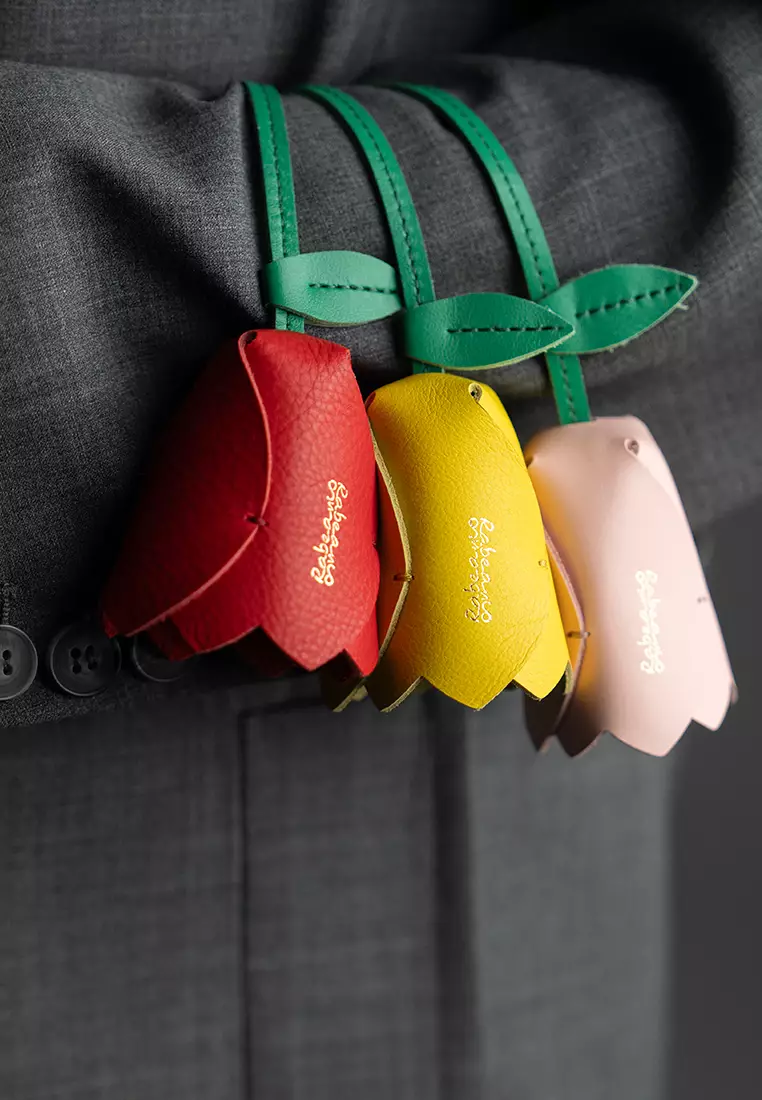 [Online Exclusive] Flower Key-ring Bag Charm - Tulip Red