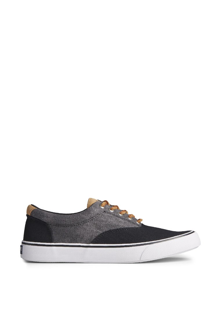Sperry Men's Striper II CVO Waxy Canvas Sneaker - Grey/Green (STS23347)
