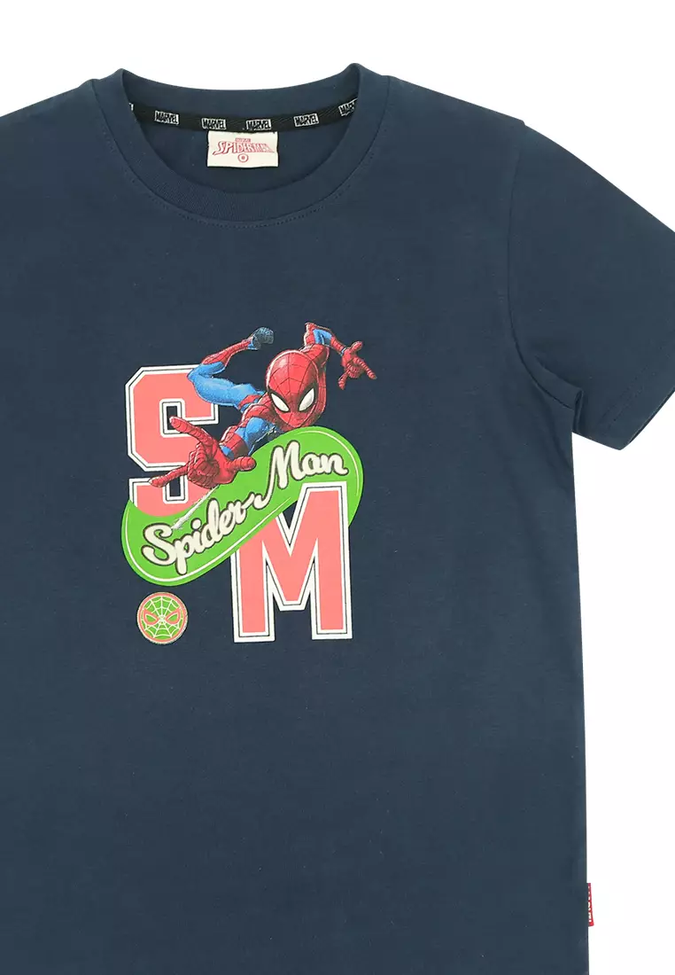 Boys Licensed Graphic T-Shirt Spiderman Initials