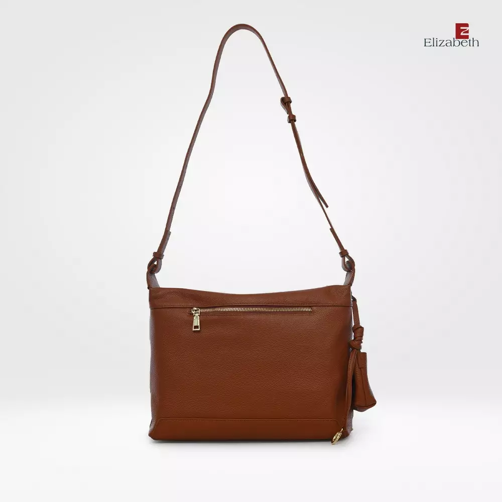 Tas Elizabeth Genuine Leather Sling Bag 0720-0482 Brickred