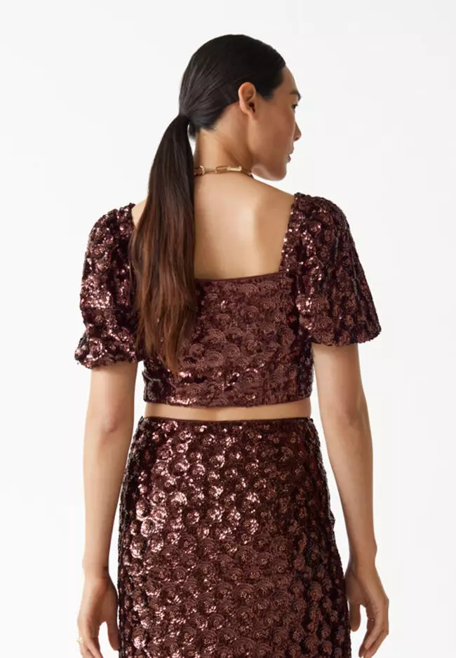 Sequin and beaded tops shop