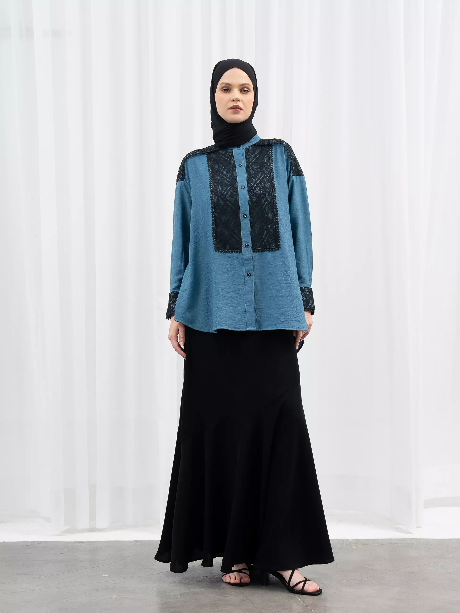 Aleza - Cavena Shirt Teal Blue