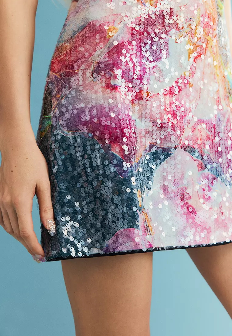Sequin flower dress