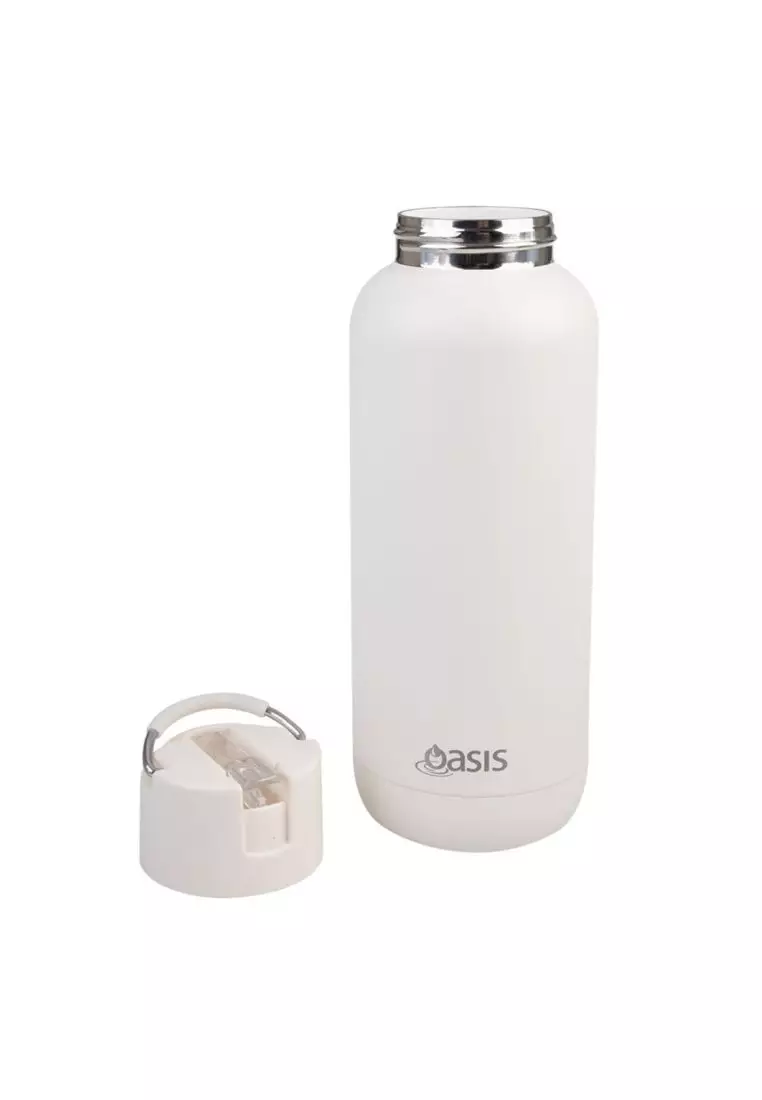 Oasis Stainless Steel Insulated Ceramic Moda Bottle 1L - Alabaster