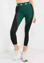 adidas Techfit Colorblock Short Leggings - Green