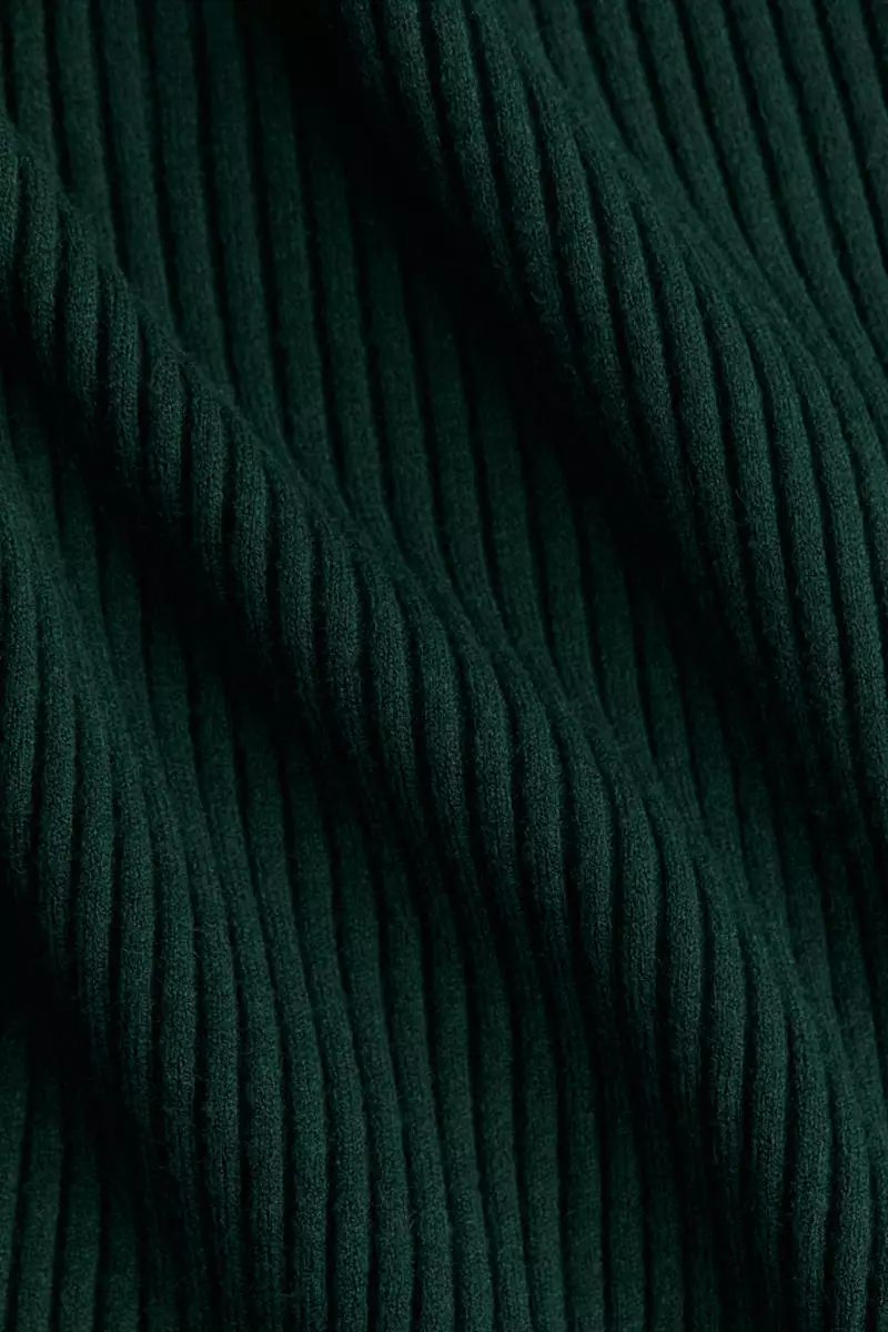MAMA Rib-knit turtleneck dress
