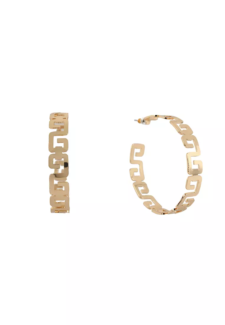 Aldo gold hoop earrings sale