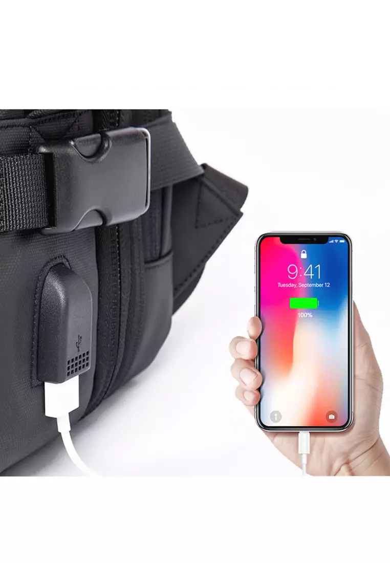 Bange 1908 35L Travel Backpack 47x31x16cm - Black