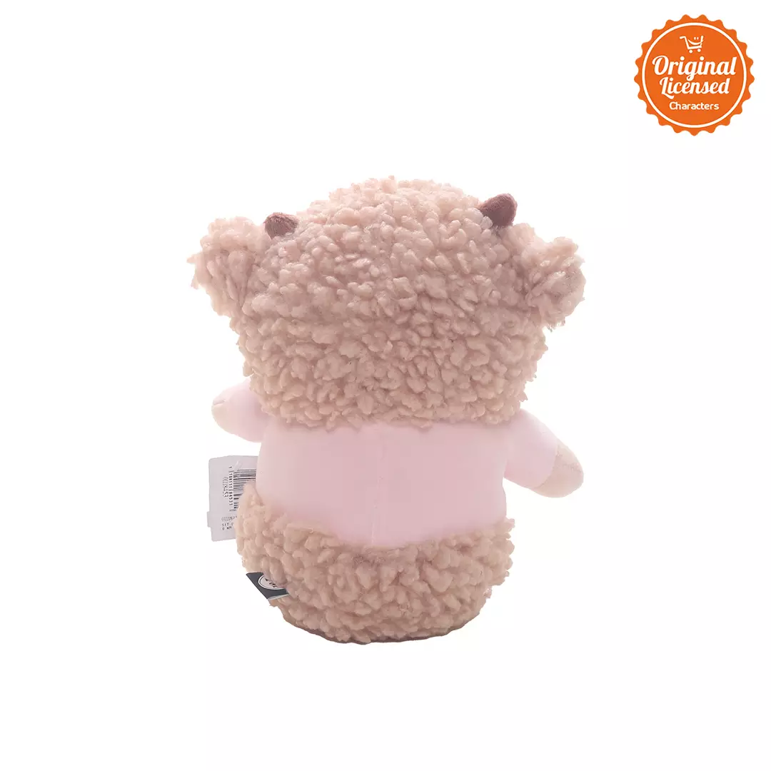 Boneka Domba Duduk Baju Apel Warna Pink 22 cm