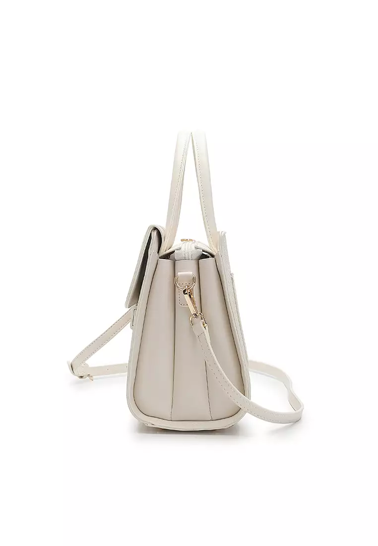 Women's Top Handle Bag / Sling Bag / Crossbody Bag (Tas Selempang / Tas Tangan) - Putih