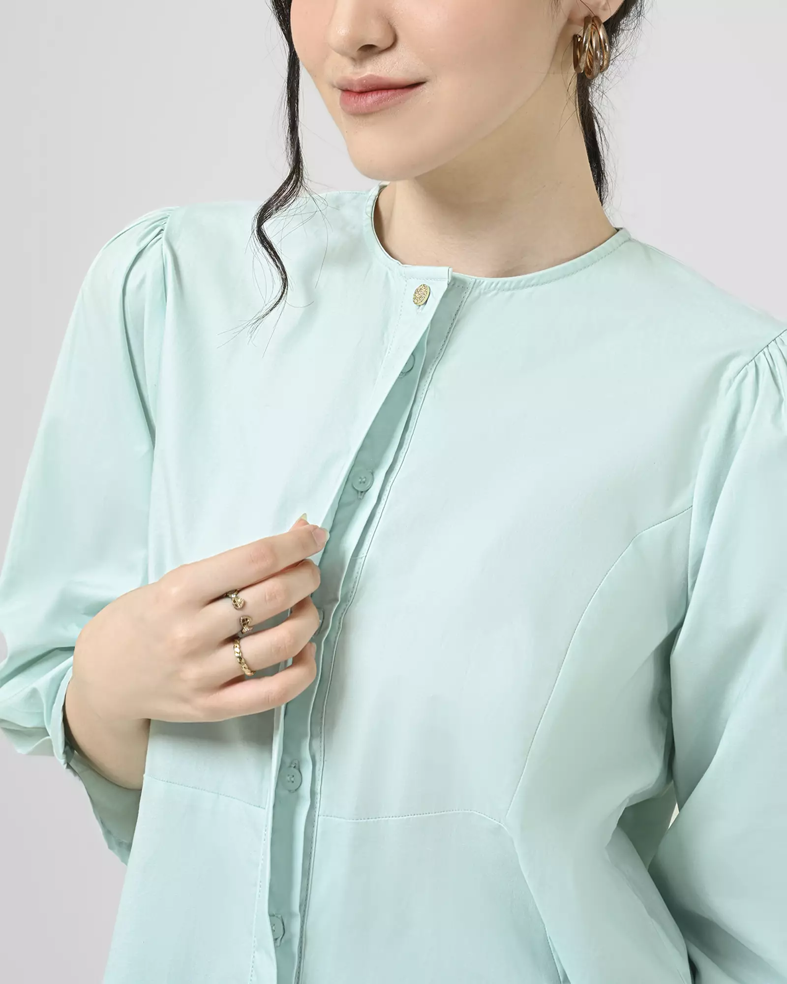 Geulis.id SAIKA BLOUSE - Mint