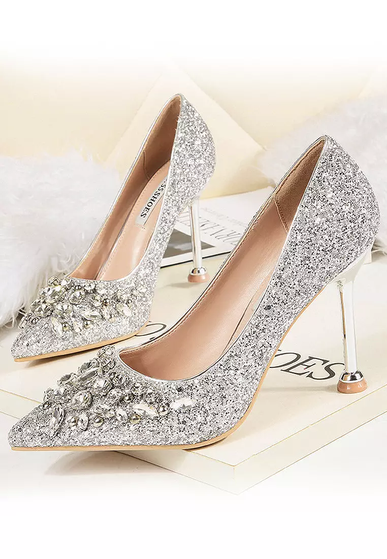 Buy Twenty Eight Shoes VANSA 9.5cm Sequins Rhinestone Evening and