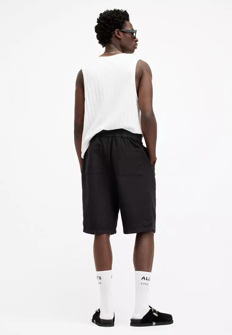 Hanbury Linen Blend Straight Fit Shorts