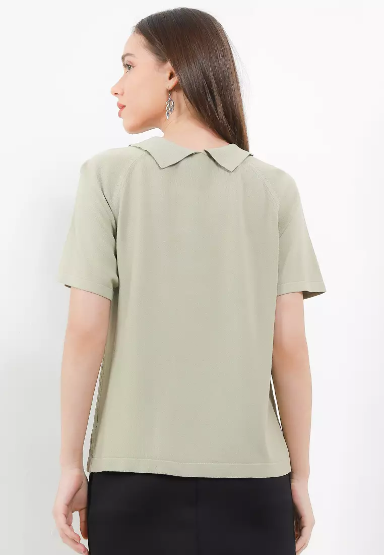 Polo Knit Blouse