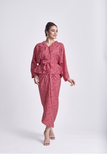 Buy Klambi Kl Kikue Set Red Online Zalora Malaysia