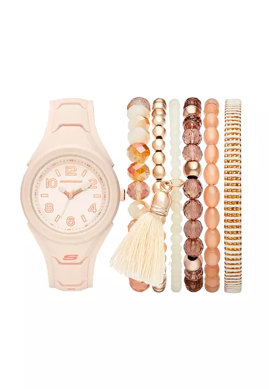 Pink Silicone Strap Analog Watch SKC-SR9020
