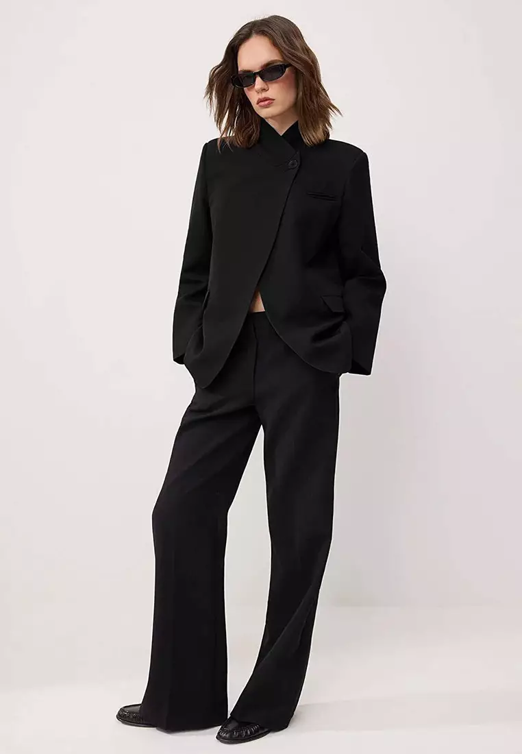 Black Blazer Jacket Twoss26Bc52