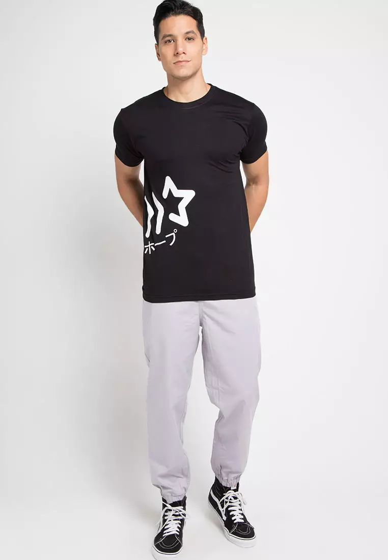 Nade NT235F nade big star waist T-shirt anti kusut Hitam