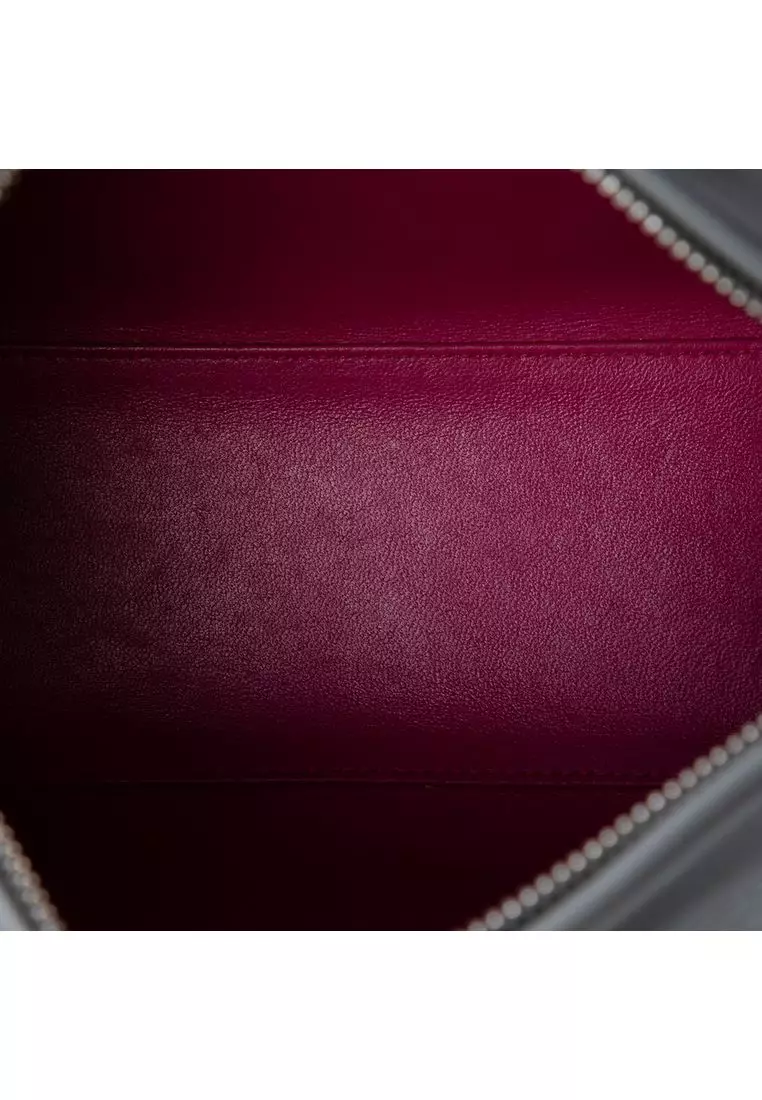 Pre-Loved Dior Medium Bicolor Lambskin Cannage Lady Dior